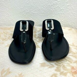 Black flat sandals. Perfect condition!
